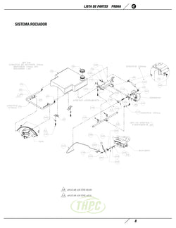 CIPSA PR8HA · Sistema rociador · diagrama original