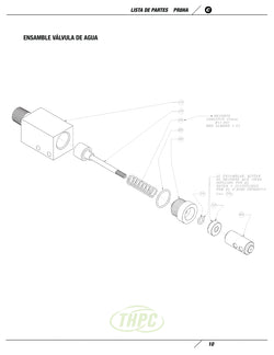 CIPSA PR8HA · Válvula de agua · diagrama original