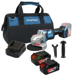 Miniesmeriladora DongCheng DCSM04-115EM · kit 20 V · vista 2